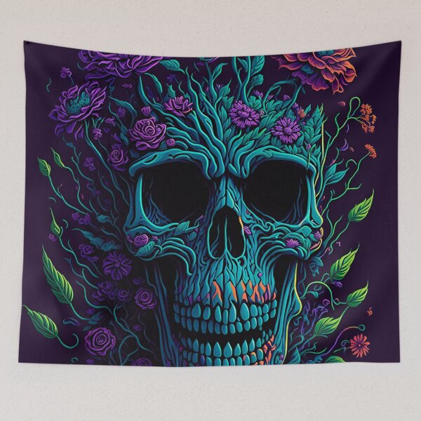 Item preview, Amazing colored skull 26 designed and sold by Alan Javier Cordoba Espinosa.
