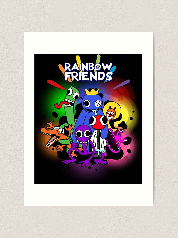 Blue Rainbow Friend Active  Art Print for Sale by shifflette1