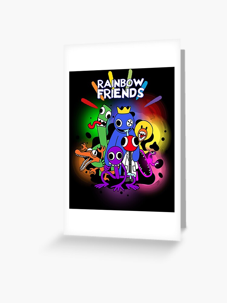 Rainbow Friends Hug it Out | Greeting Card