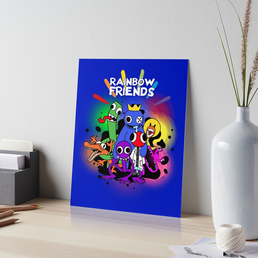 Rainbow Friends Hug it Out  Art Board Print for Sale by shifflette1