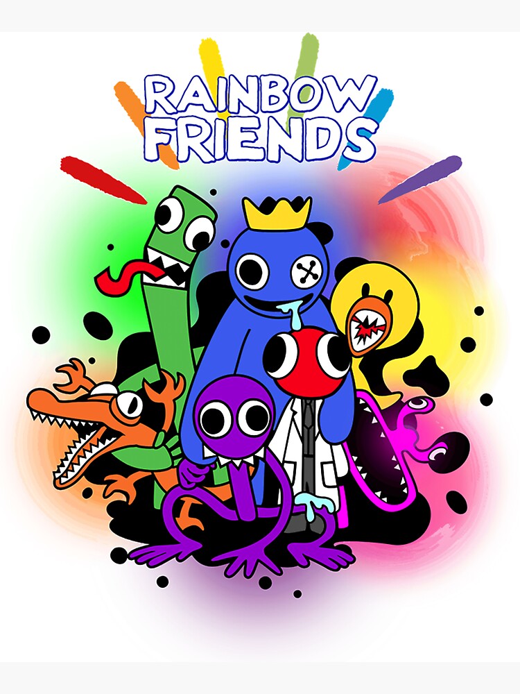 Rainbow Friends Hug it Out  Art Board Print for Sale by shifflette1