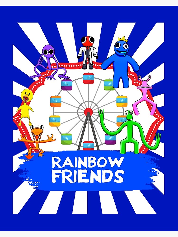 Rainbow Friends Blue (Friendly)  Art Board Print for Sale by shifflette1