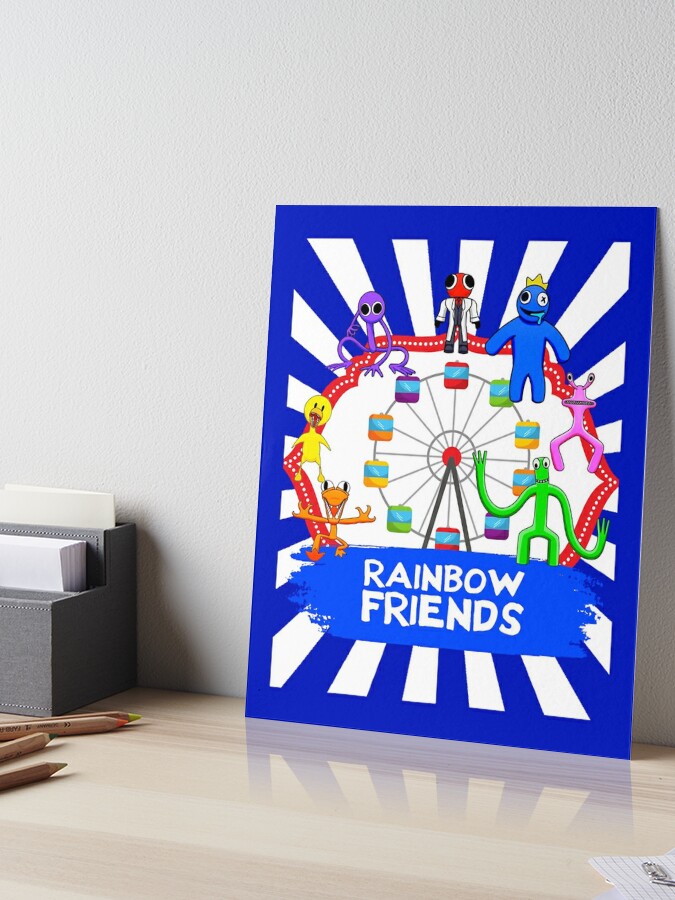 Rainbow Friends Blue (Friendly)  Art Board Print for Sale by shifflette1