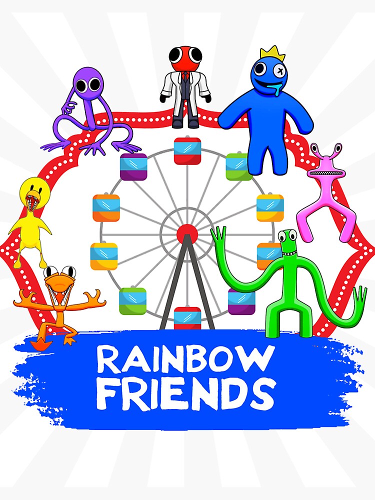 rainbow friends  Sticker for Sale by hemphill1