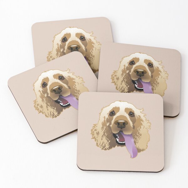 Item preview, Panting Dog Brandie Cocker Spaniel Coffee Cream designed and sold by Bloomin'  Arty Families.
