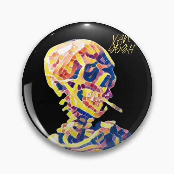 Item preview, Van Gogh skeleton smoking designed and sold by Sweet-Tees-plz.