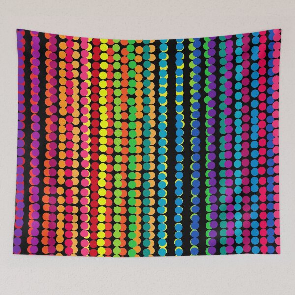 Item preview, Unique Abstract Rainbow Polka Dots Pattern designed and sold by judgeart.