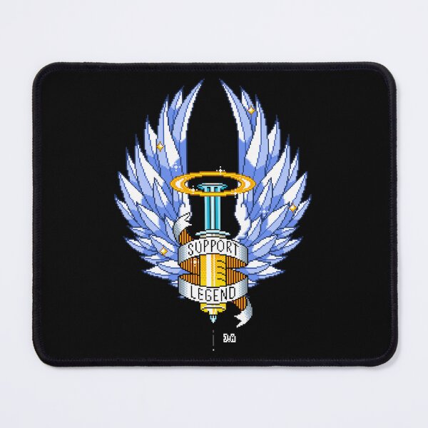 Item preview, Support Legend Gamer Gold Syringe Wings Up Pixel Art designed and sold by JessicaAmber.