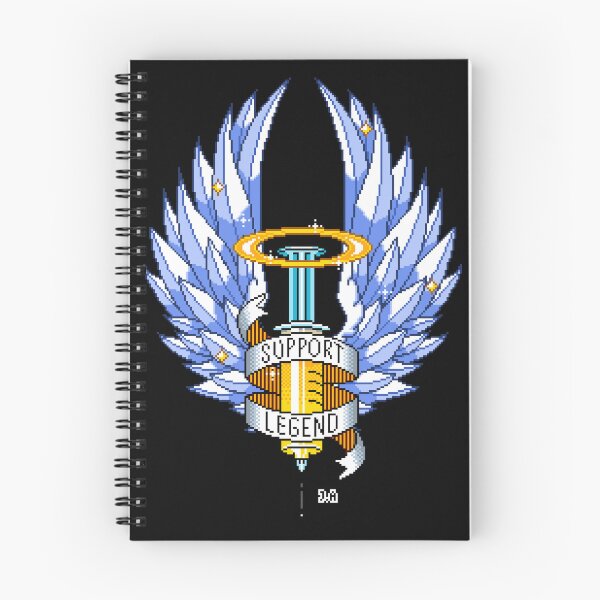 Item preview, Support Legend Gamer Gold Syringe Wings Up Pixel Art designed and sold by JessicaAmber.