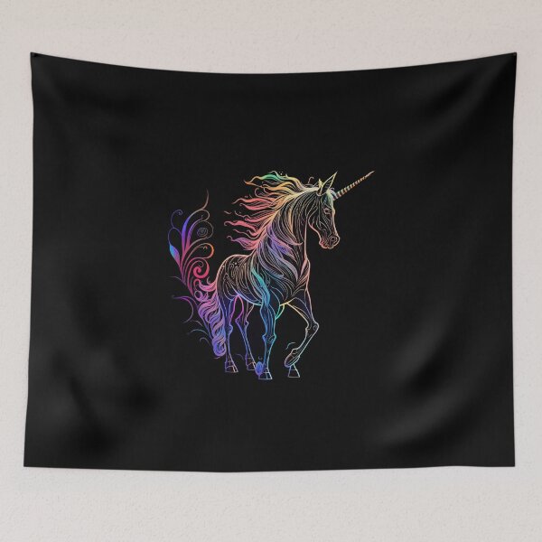 Item preview, The Graceful Rainbow Unicorn designed and sold by digitaldreamHD.