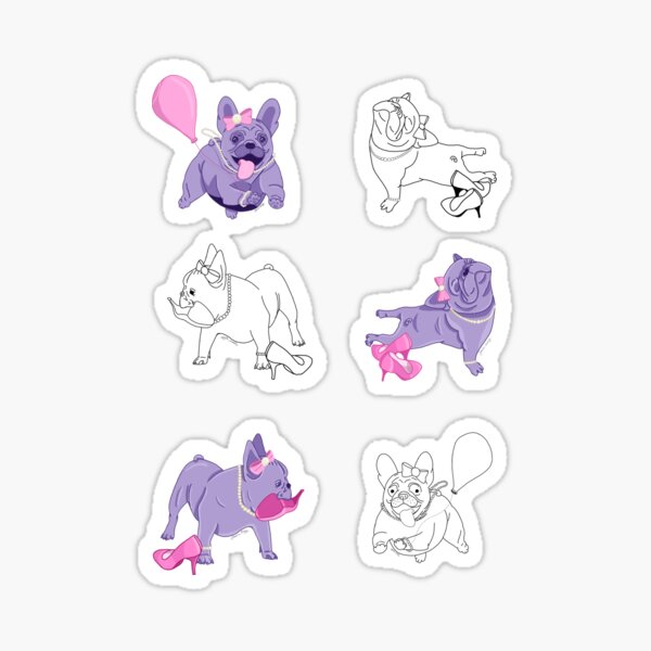Pearl the Purple Frechie Sticker Sheet Sticker