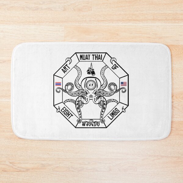 Item preview, Art of 8 Limbs (Muay Thai, Yin Yang, Octopus, White)  designed and sold by gachaghostart.