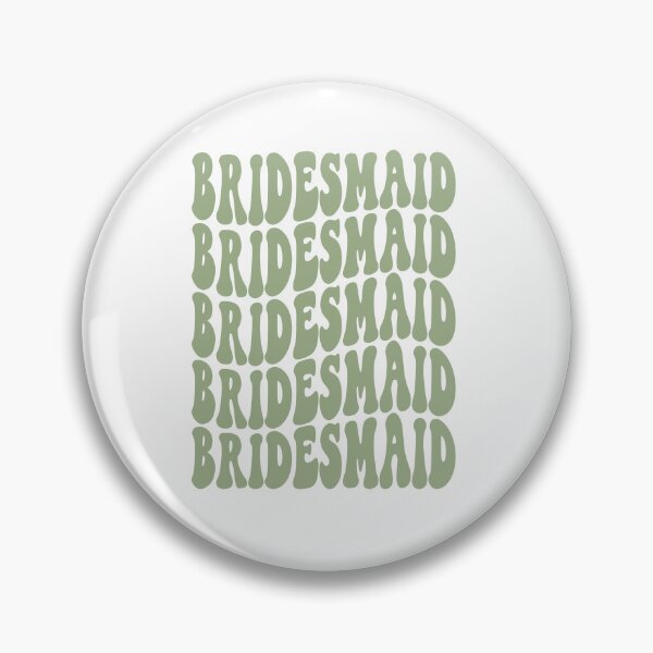 Item preview, Bridesmaid Sage Green Retro Graphic Bridal Party Gifts for Bachelorette Party designed and sold by mysticblvd.