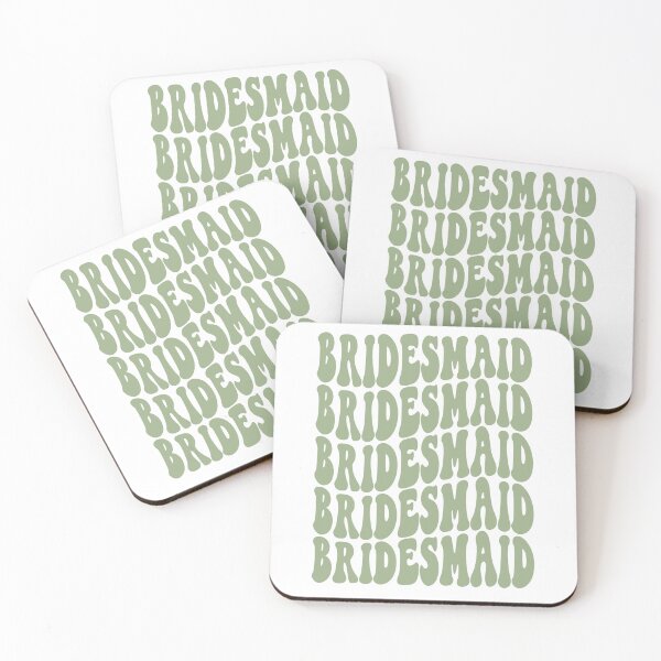 Item preview, Bridesmaid Sage Green Retro Graphic Bridal Party Gifts for Bachelorette Party designed and sold by mysticblvd.
