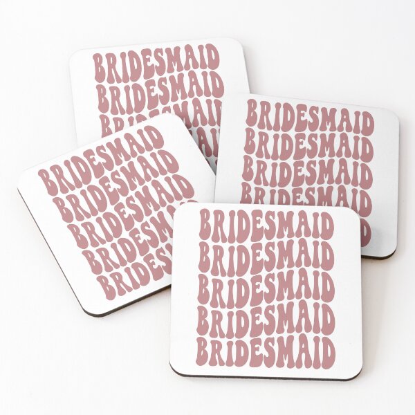 Item preview, Bridesmaid Dusty Pink Retro Graphic Bridal Party Gifts for Bachelorette Party designed and sold by mysticblvd.