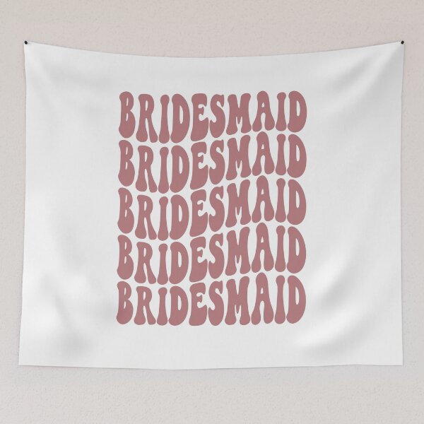 Item preview, Bridesmaid Dusty Pink Retro Graphic Bridal Party Gifts for Bachelorette Party designed and sold by mysticblvd.