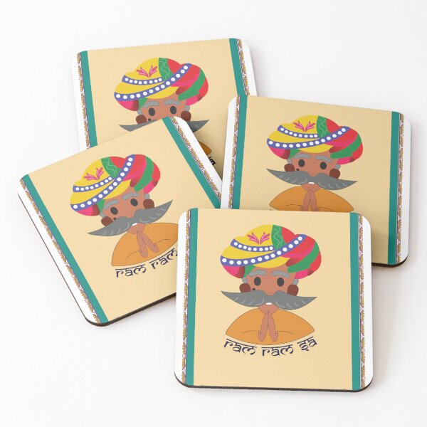 Item preview, Rajasthani Man with Turban Art Sticker designed and sold by HappyDoki.