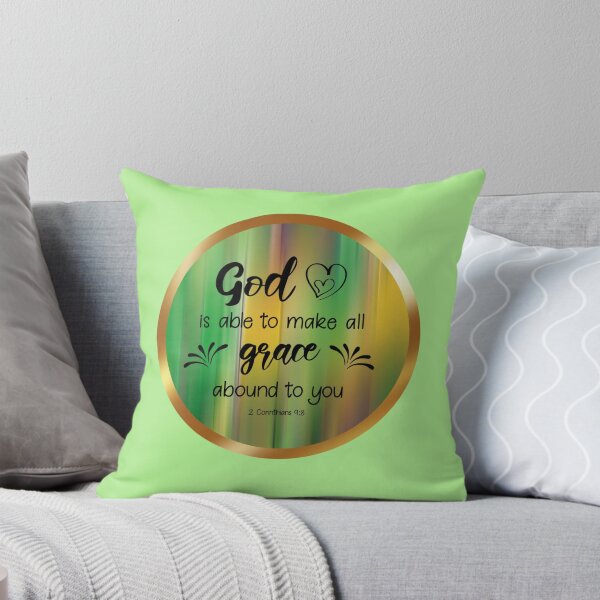 Item preview, God is able to make all grace abound to you 2 Corinthians 9:8 designed and sold by ANewGlory.
