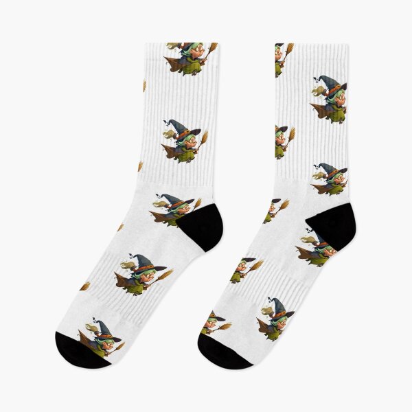 Item preview, Old Women Of The Witch Flying On The Broom designed and sold by BobilandStore.