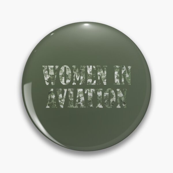 Item preview, Green Camuoflauge Women In Aviation designed and sold by theredfoxs.