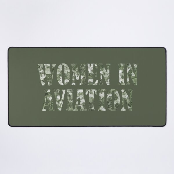 Item preview, Green Camuoflauge Women In Aviation designed and sold by theredfoxs.