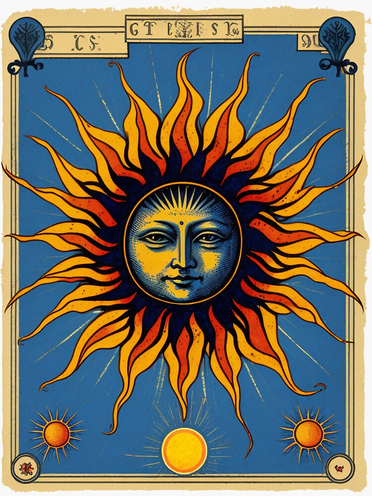 Tarot Sun Sticker