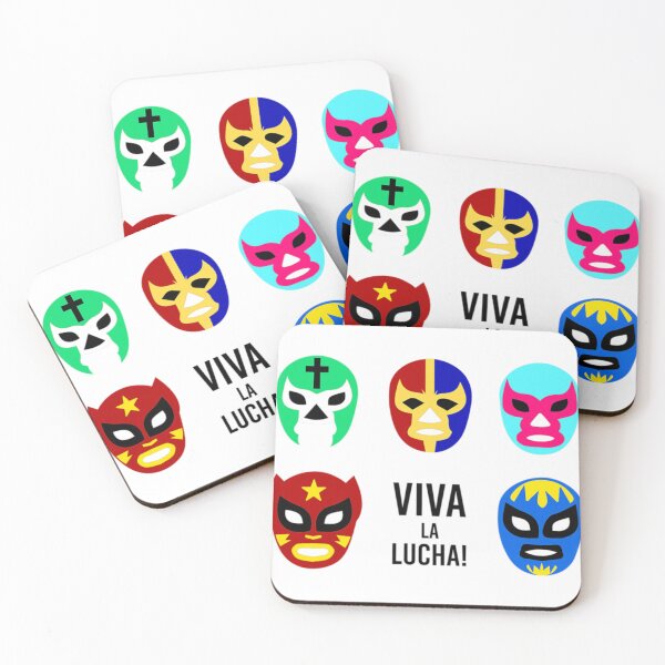 Item preview, Lucha Libre Viva La Lucha Masks Mexican Wrestling Wrestler   designed and sold by ConejaDesigns.