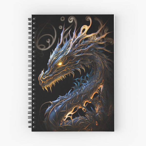 Item preview, Golden mythical dragon digital poster for fantasy lovers designed and sold by ImpressivelyInk.