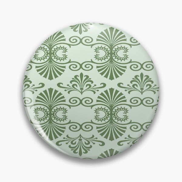 Item preview,  Decorative Vintage Green Greek Key Pattern,Greek key design,meander pattern, designed and sold by Tamas Das.