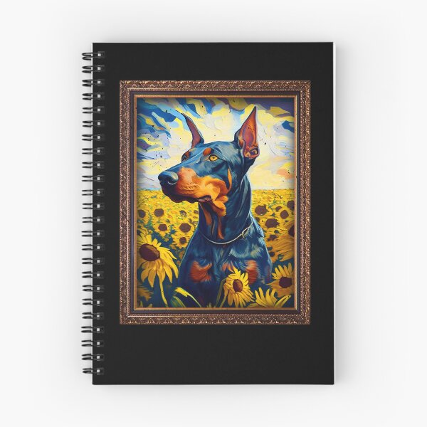 Item preview, Dobermann Sunflower Painting Adorable Dog designed and sold by rafaeltto.