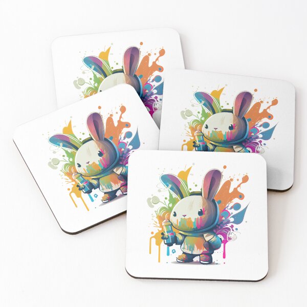Item preview, Graffiti powerful Cartoon Rabbit 2 (Eastern 2023) designed and sold by Earth Celebration Designs.