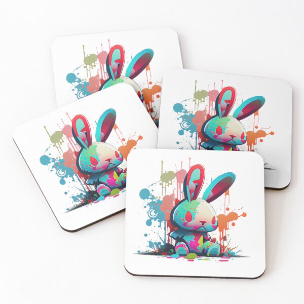 Item preview, Graffiti powerful Cartoon Rabbit 1 (Eastern 2023) designed and sold by Earth Celebration Designs.