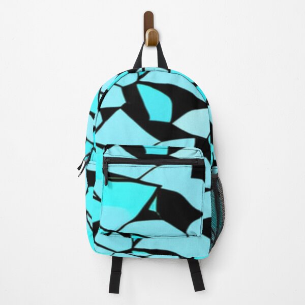 Item preview, Abstract Turquoise Mosaic on Black designed and sold by calibrit.