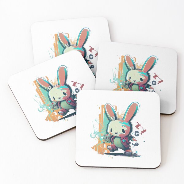 Item preview, Graffiti powerful Cartoon Rabbit 4 (Eastern 2023) designed and sold by Earth Celebration Designs.