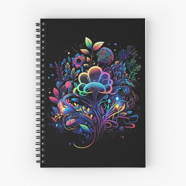Item preview, A Colorful Paradise with Highly Detailed Flowers in Psychedelic Art designed and sold by digitaldreamHD.