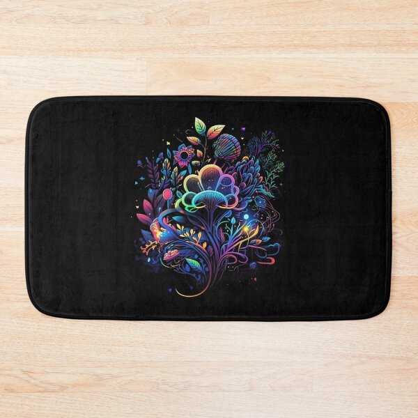 Item preview, A Colorful Paradise with Highly Detailed Flowers in Psychedelic Art designed and sold by digitaldreamHD.
