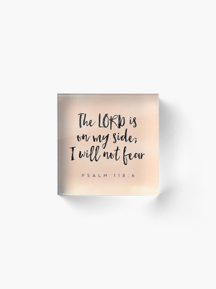 the lord is on my side i will not fear