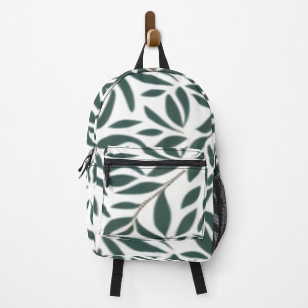 Item preview, Abstract Green Leaf Pattern on White designed and sold by calibrit.