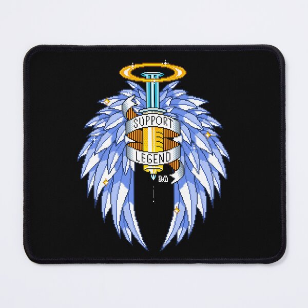 Item preview, Support Legend Gamer Gold Syringe Wings Pixel Art designed and sold by JessicaAmber.