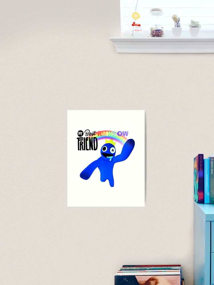 Rainbow Friends Blue (Friendly)  Art Print for Sale by shifflette1