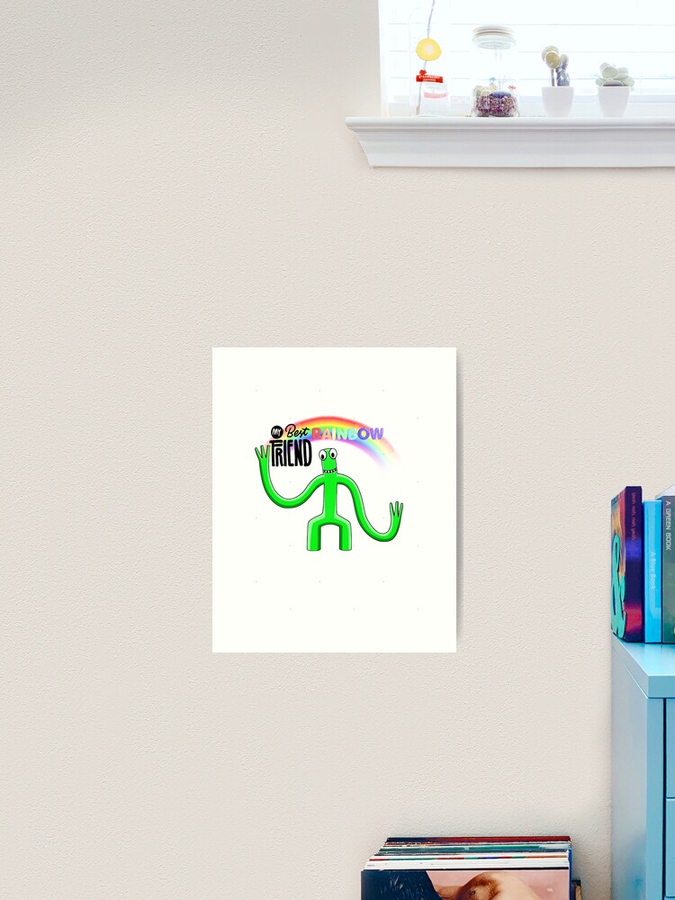 My Best Rainbow Friend Green  Poster for Sale by shifflette1