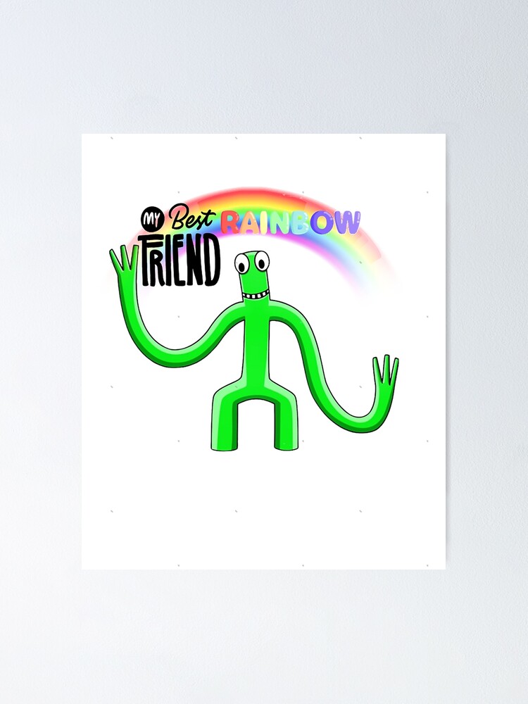 Blue Rainbow Friend  Sticker for Sale by rinjinsato