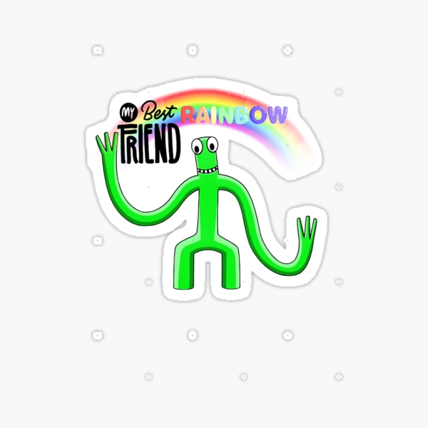 Orange Rainbow Friend  Sticker for Sale by shifflette1