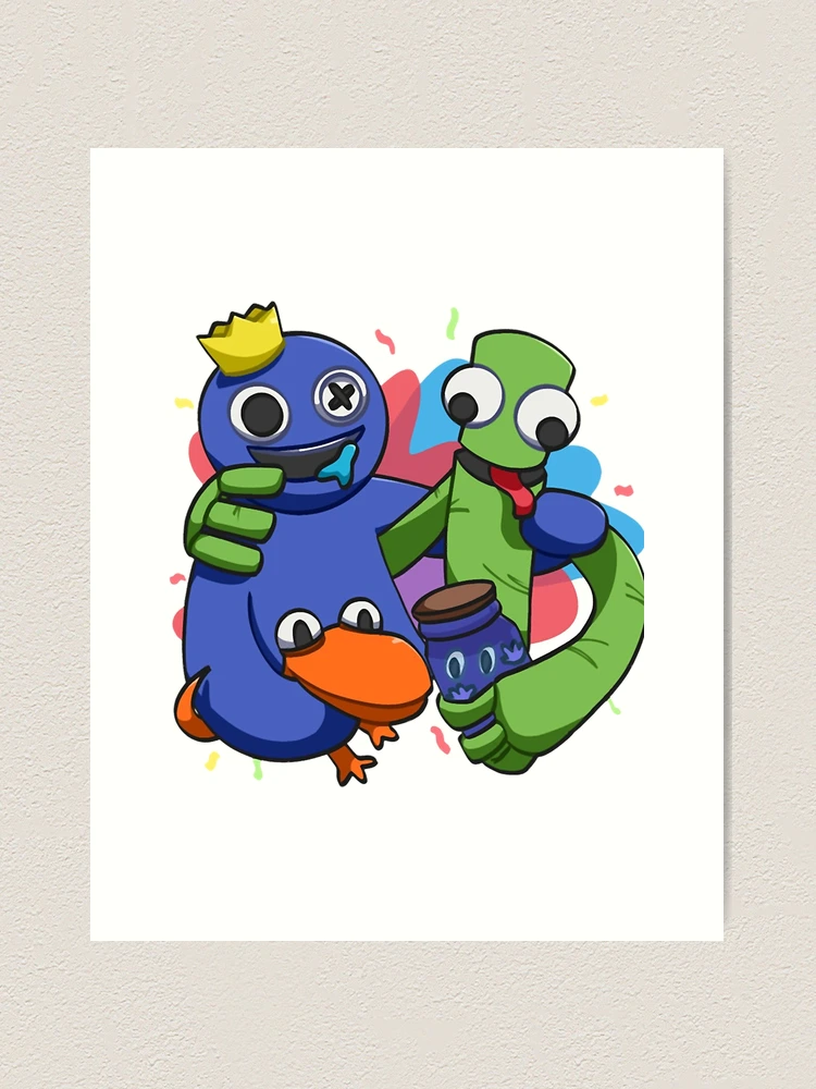 Rainbow Friends Blue (Friendly)  Art Print for Sale by shifflette1