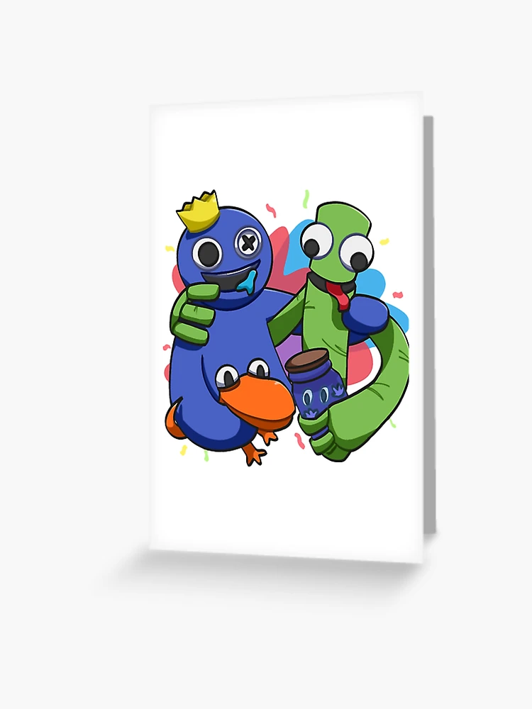 Green, orange and Blue rainbow friends characters  Pin for Sale by  ismailalrawi