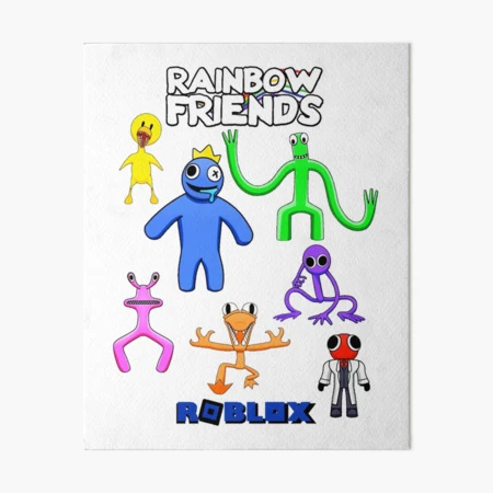 Rainbow Friends Hug it Out  Art Board Print for Sale by shifflette1