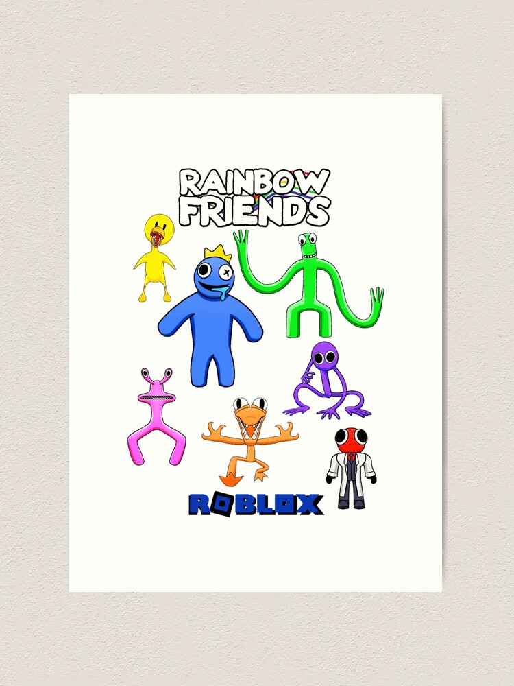 rainbow friends Blue! Art Print for Sale by NickWienfo