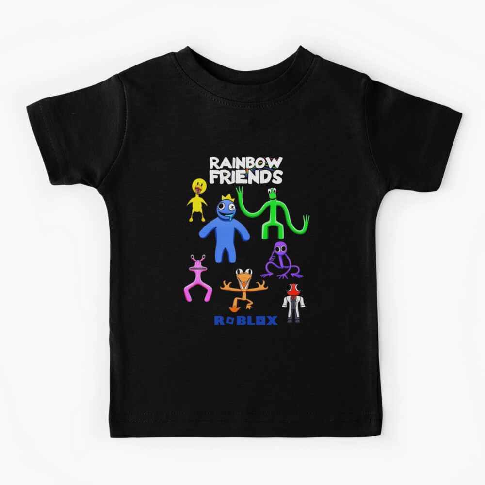 7-14 Years Kids Roblox Rainbow Friends Short Sleeve T-shirt Top