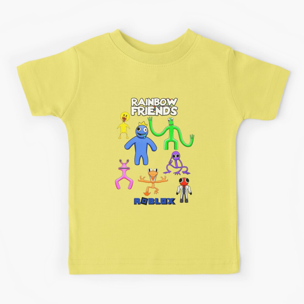 Camiseta Rainbow Friends Jogo Roblox Blue Orange pink Yellow Green