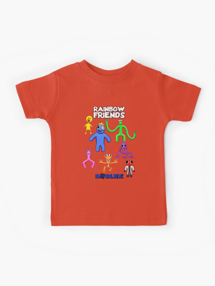 7-14 Years Kids Roblox Rainbow Friends Short Sleeve T-shirt Top
